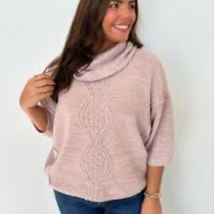 Fate Mauve soft Cowl Neck Medium Sweater